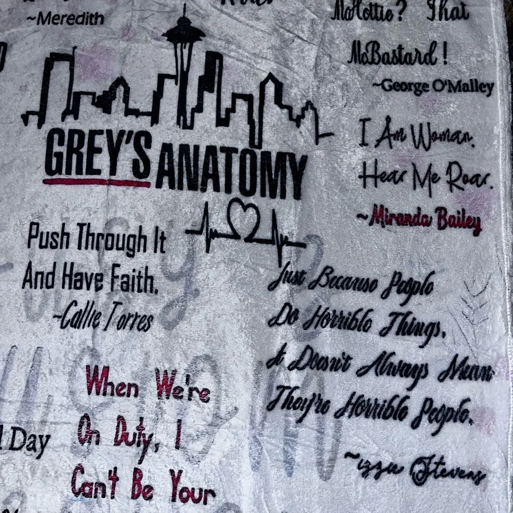 Grey’s Anatomy Blanket You are my person Throw Blanket Ultra-Soft Blanket